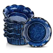Stern Mini Pie Pans Set of 6, Ceramic Dish Pie Plate for Baking, Small Plates