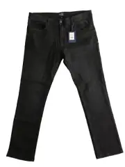 Roberto Cavalli Class Black Slim Straight Jean OXJ211 Mens SZ 36 x 31 MSRP $295