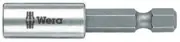 Wera MAGNETIC BIT HOLDER 1/4" Stainless Steel, Retaining Ring- 50mm Or 100mm