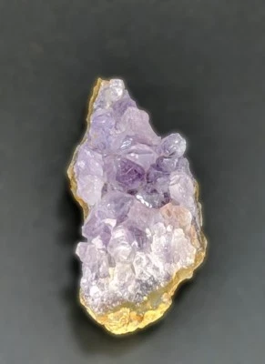 Tasmian natural Amethyst rock and Crystal paper weight JCE11 25-4