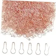 500 pcs Safety Pin Clothing Tag Pins Bulb Pin Metal Gourd Pin Rose Gold