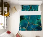 3D Green Marble 2882NA Bed Pillowcases Quilt Cover Duvet Andrea haase Fay