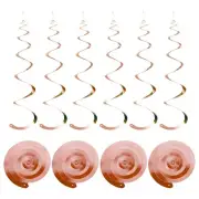 18 Pcs Rose Gold Party Hanging Single Strip with Hang Tag String,Hook