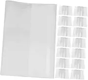 jojofuny 20pcs Transparent Book Cover Clear Book Cover Transparent Plastic