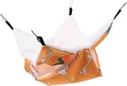 Toddmomy Pet Hammock Guinea Pig Interesting Hamster Hammock Hamster Supplies Guinea Pig Supply Warm Hanging Chinchilla Bed Cotton