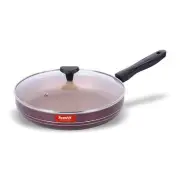 Aluminium Non-stick Granite Finish Fry Pan With Tempered Glass Lid -1.8 Ltr