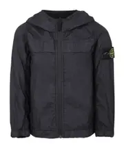 Stone Island Junior Compass Patch Hooded Jacket 8Y,12,14Y,12Y,10Y black