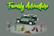 FAMILY ADVENTURE 6 PC FIGURE SET 1/64 DIECAST AMERICAN DIORAMA AD-76513MJ