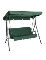 Gardeon Swing Chair Hammock Outdoor Furniture Garden Canopy Bench Seat Green - One Size