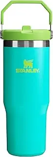Stanley IceFlow Flip Straw Tumbler with Handle 30 oz | Twist On Lid and Flip Up Straw | Leak Resistant Water Bottle | Insulated Stainless Steel | BPA-Free | Tropical Teal