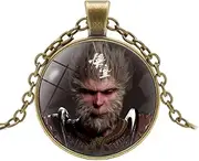 [EKANUIPKA] Game Black Myth Goku Necklace, Time Stone Retro Pendant Necklace, Festival Gift