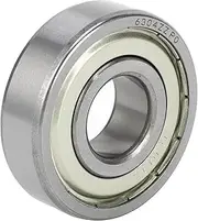 X AUTOHAUX 6304ZZ Deep Groove Ball Bearings P0 20x52x15mm Lubricated Bearings Double Metal Seal Silver Tone Scooter Skateboard Wheel
