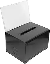 Alipis Box Clear Donation Boxes Donation Boxes Clear Donation Jar Acrylic Black Ballot Boxes Suggestion Boxes