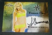 2015 Benchwarmer KENNEDY SUMMERS Treasure Chest #49 Black Ink Auto Playboy PMOY