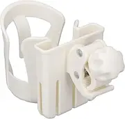 Stroller Cup Holder, Multifunctional Adjustable Angle Stroller Cup Holder with Phone Portable Drink for Wheelchair Walker (Beige)