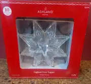 10 Warm White Lights Christmas Tree Topper By Ashland, Snowflake,Festival, Cord