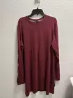 VOLCOM Women’s What A Trip Long Sleeve T Shirt Dress. Organic Cotton- Size L
