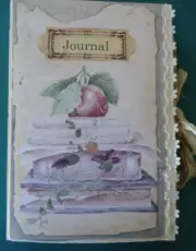 Book Lovers Journal Handmade Notebook Memory books wildflowers ephemera notes
