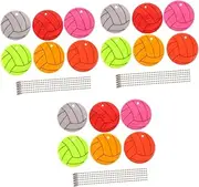3sets Reflective Bike Accessories Backpack Keychains for Dazzling Light Reflectors Plastic Easy to Install 6pcs*3