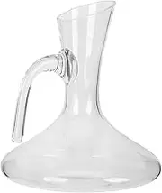 KICHOUSE Large Glass Wine Decanter Fast Aerating Jug for Wine Whiskey Vodka Smooth Surface Stable Design for Home Bar Entertaining