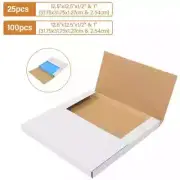 25/100 LP Premium Record Album Mailers Book Laser Disc Box 12.5"x12.5"x1/2"&1"