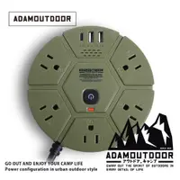 在飛比找PChome24h購物優惠-ADAMOUTDOOR 5座PD延長線1.8M(ADPW-P