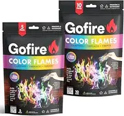Color Flame Packets - Safe for Indoor & Outdoor Use - 1 Hour Burn for Campfires, Fireplaces, Firepits - No Need to Open Just Drop in - Perfect for Halloween, Christmas, Birthdays & Fun for All (30)
