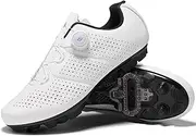 PENXZT Men's MTB Cycling Shoes Mountain Bikes Shoes Compatible with Shimano SPD 2-Bolts Pedals for Biking Riding Road Training
