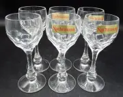 set of 6 Nachtmann 5" Crystal Cordial Glasses MINT!