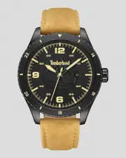 [Timberland] Timberland Men's Ashmont Watch in Black/Wheat One Size Black/Wheat
