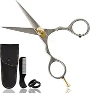 Premium Hand Forged Japanese Steel Hair Beard Mustache Scissors Cut Trim Groom Bangs Haircut