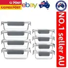 BPA-Free Glass Storage Containers with Airtight Lids - Meal Prep & Bento Boxes