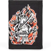 [LEGO] Trifold Wallet, Kids Unisex Wallet for Boys and Girls, with Clear ID Window, Card and Cash Pockets and Secure Hook and Loop Closure, Level Up, Trifold Wallet