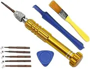 Laptops 5 in 1 Screwdriver Mobile Phone Repair tool T5 T6 Cross plum Screws Driver Set disassembly pry bar Rocker cleaning brush