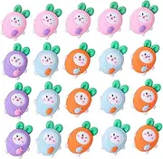 JEWEDECO 20pcs Cute Mini Carrot Erasers Charming Kawaii Vegetable Pencil Erasers for School Rewards Xmas Party Favors and Classroom Supplies