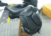 Leather Jumping/Close contact, Double Flap Changeable Gullets Saddle