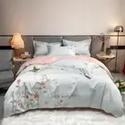 Bedding Set Home Textiles Florals Embroidered Duvet Cover Bed Sheet Pillowcases
