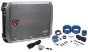 Rockville RXD-M1 2000 Watt Peak/500w @ 1 Ohm CEA RMS Mono Amplifier+Amp Kit