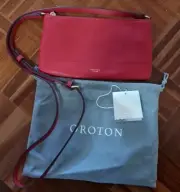 NWTS Oroton Bueno Red Cross Body Bag And Dust Bag