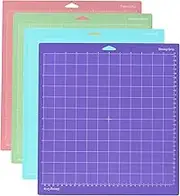 Domary 3PCS 12 * 12 Inch Replacement Cutting Mat Adhesive Non-Slip Gridded Cutting Mats Compatible with Silhouette Cameo Cricut Cutting Machine Explore Plotter Machine