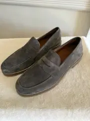 Allen Edmonds Men's Newton Suede Comfort Slip-on Penny Loafer Size 9 1/2 NEW