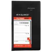 25 AT-A-GLANCE DayMinder Weekly Planner, Black, January 25 To December 25