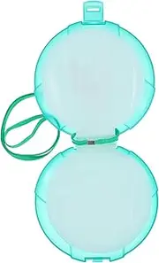 Round Cd Container Disc Storage Wallet Cd Organizer Case for DVDs Sleek Design Portable