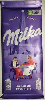 Milka Milk Chocolate Bar Limited Edition Eiffel Tower 3.52 oz 100g