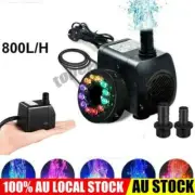 12LED 15W Lights Submersible Water Pump for Fountain Pool Garden Pond Fish Tank