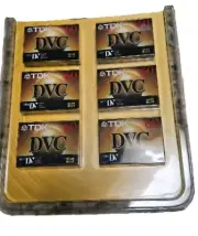 6 NEW TDK-DVC60 Tape Lot DVC Video Camcorder Digital Mini-DV 60 Minutes