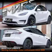 Gloss Black Aero Bumper Splitters Lip Spoiler Diffuser BodyKit for Tesla Model Y