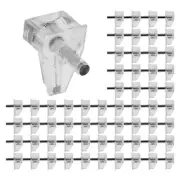 Shelf Support Peg 60pcs Transparent Plastic 1/8" Shelf Supports Studs with St...