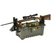 Plano Extra Large Ammo Box Shooters Case W Yoke System Gun Rest - Olive Green Securely Hold Rifles For Cleaning #pl178100