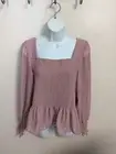 NWT Woman's Nine West Long Sleeve Mauve Xl Top